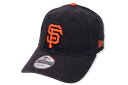 NEW ERA SAN FRANCISCO GIANTS 9TWENTY LEAGUE BASIC ADJUSTABLE CAP (BLACK/ORANGE)ニューエラ/サンフランシスコジャイアンツ/ストラップバックキャップ/アジャスターキャップ/ブラック オレンジ