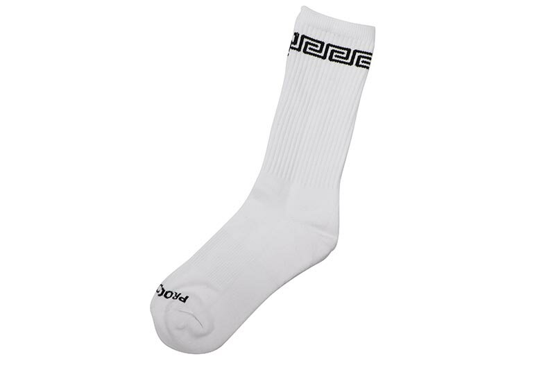 PRO CLUB PC LINK CREW SOCKS (WHITE/BLACK) 03PC0903プロクラブ/アメリカ/USA/ヘビーウェイト/ソック..
