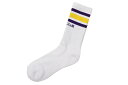 PRO CLUB CLASSIC STRIPE CREW SOCKS (WHITE/YELLOW/PURPLE) 03PC0902vNu/AJ/USA/wr[EFCg/\bNX/Ci[EFA/Y/Vv/v[/xXgZ[///v/C/zCgCG[p[v