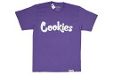 COOKIES ORIGINAL LOGO TEE (PURPLE/WHITE) 1564T6661 CM232TSP01クッキーズ/ショートスリーブTシャツ/パープルホワイト