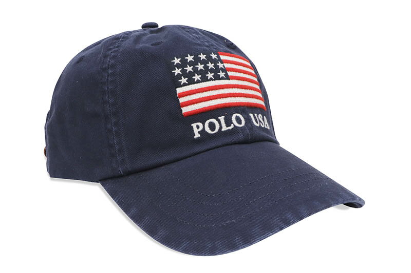 ラルフローレン POLO RALPH LAUREN USA FLAG TWILL CAP (NEWPORT NAVY)ポロラルフローレン/ツイルキャップ/ネイビー
