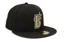 NEW ERA YOKOHAMA DENA BAYSTARS 59FIFTY FITTED CAP (BLACK/GOLD) 13562202ニューエラ/フィッテッドキャップ/NPB/ヨコハマディーエヌエーベイスターズ/ブラックゴールド/ツバ裏ブラック