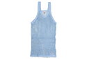 CRYSTAL THE ORIGINAL ENGLISH STRING VEST (SKY BLUE)クリスタル/メッシュベスト/タンクトップ/網シャツ/レゲエ/ラガマフィン/スカイブルー 1