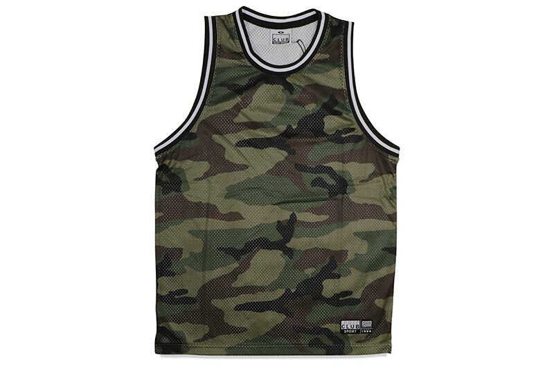 楽天GROW AROUND グロウアラウンドPRO CLUB CLASSIC CAMO BASKETBALL JERSEY （GREEN CAMO） 11PC0203プロクラブ/バスケットボールジャージ/メンズ/シンプル/アメリカサイズ/大きいサイズ/グリーンカモ