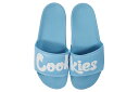 COOKIES ORIGINAL LOGO SLIDES (BLUE) 1564A6740 CM232AFS04クッキーズ/スライド/ブルー