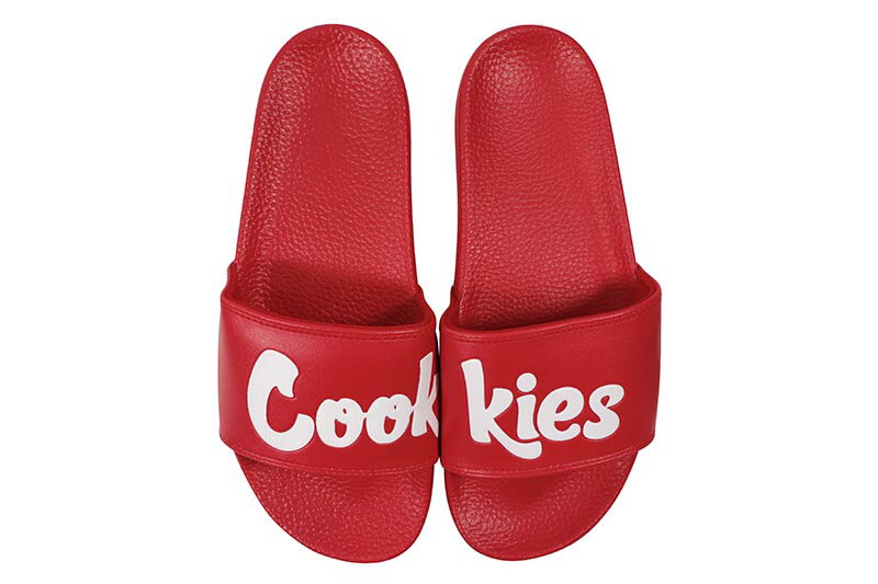 COOKIES ORIGINAL LOGO SLIDES (RED) 1564A6740 CM232AFS04クッキーズ/スライド/レッド