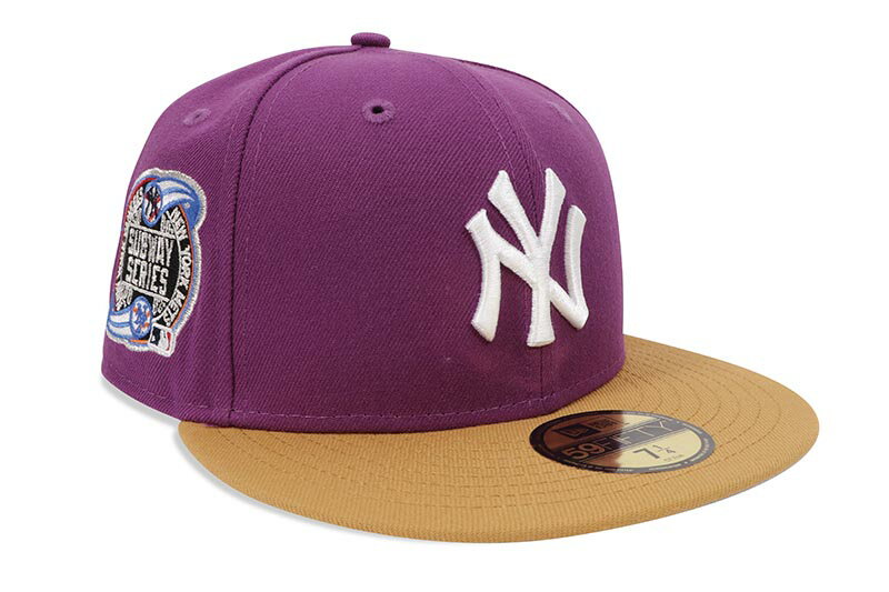 NEW ERA x HAT CLUB x JAETIPS NEW YORK YANKEES 59FIFTY FITTED CAP (2000 SUBWAY SERIES CUSTOM SIDE PATCH/GREY UNDER VISOR/SPARKLING GRAPE BROWN)ジェーティップス/ニューエラ/フィッテッドキャップ/スパークリンググレープ ブラウン/ツバ裏グレー