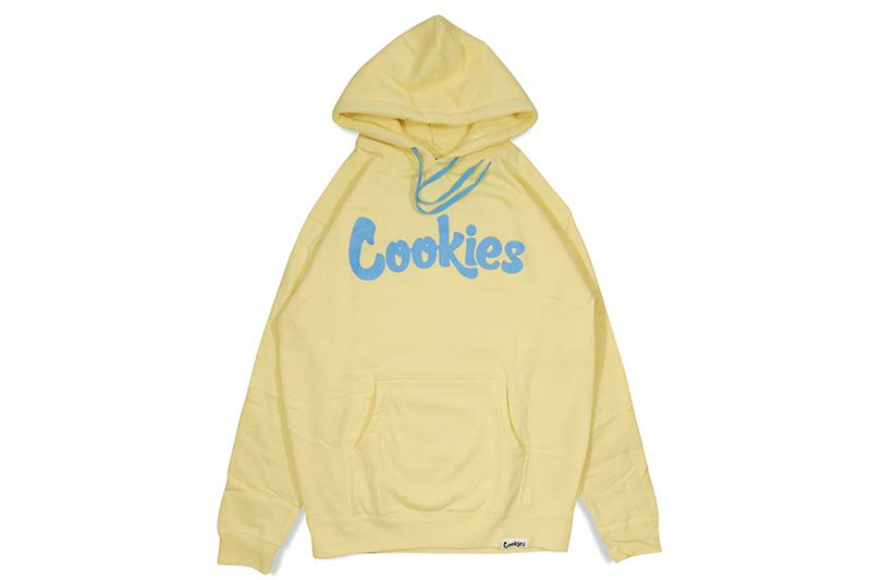 COOKIES ORIGINAL LOGO HOODIE (YELLOW/COOKIES BLUE) 1564H6664 CM232HFP04クッキーズ/プルオーバーフーディー/イエロー クッキーズブルー