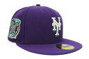 NEW ERA NEW YORK METS 59FIFTY FITTED CAP (2000 SUBWAY SERIES SIDE CUSTOM PATCH/GREEN UNDER VISOR/GLOW IN THE DARK PURPLE)j[G/tBbebhLbv/MLB/j[[Nbc/O[CU_[N p[v/coO[