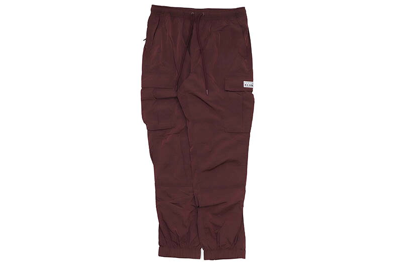 乐天商城 - PRO CLUB COMFORT METALLIC NYLON CARGO PANT (BURGUNDY) 15PC0506プロクラブ/ナイロンカーゴパンツ/バーガンディー