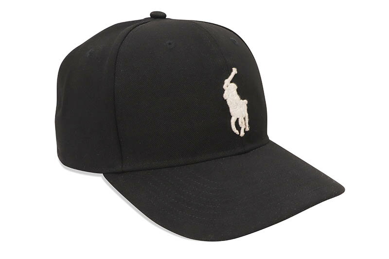 ラルフローレン POLO RALPH LAUREN SIGNATURE PONY HIGH CROWN TWILL CAP (BLACK)ポロラルフローレン/ツイルキャップ/ブラック