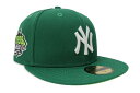 NEW ERA NEW YORK YANKEES 59FIFTY FITTED CAP (1999 WORLD SERIES CUSTOM SIDE PATCH/MINT GREEN UNDER VISOR/KELLY GREEN)j[G/tBbebhLbv/MLB/j[[NL[X/ P[O[/co~gO[