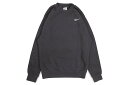 NIKE CLUB FLEECE PULLOVER CREW (CJ1614-060:ANTHRACITE)ナイキ/クルーネックスウェット/トレーナー/アメリカ/USA企画/海外限定/スウォッシュロゴ/ワンポイントロゴ/シンプル/メンズ/大きいサイズ/アンスラサイト チャコールグレー