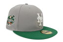 NEW ERA NEW YORK METS 59FIFTY FITTED CAP (2000 WORLD SERIES CUSTOM SIDE PATCH/GREY UNDER VISOR/GREY KELLY GREEN)j[G/tBbebhLbv/MLB/j[[Nbc/O[ P[O[/coO[