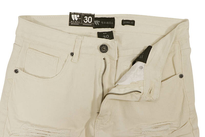 WAIMEA RIPPED SKINNY PANT (M5068T:BONE)ワイメア/パンツ/ナチュラルカラー