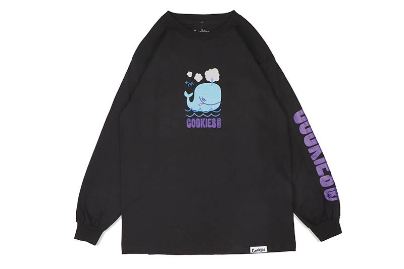 COOKIES WHALE L/S TEE (BLACK) CM233TLP02クッキーズ/ロングスリーブTシャツ/ブラック