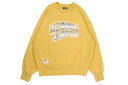 BILLIONAIRE BOYS CLUB ARCH LOGO COTTON SWEATSHIRT (BBCJP235K001:YELLOW)ビリオネアボーイズクラブ/クルーネックスウェット/イエロー