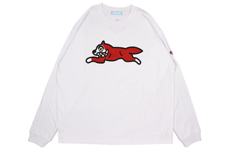 ICECREAM RUNNING DOG L/S T-SHIRT (ICJP235T002:WHITE)꡼/󥰥꡼T...