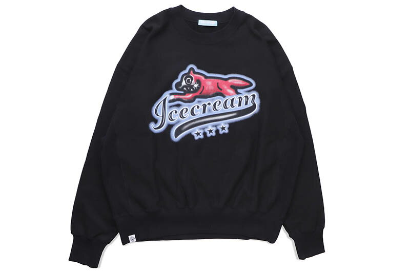 ICECREAM RUNNING DOG SWEATSHIRT (ICJP235K001:BLACK)꡼/롼ͥåå...