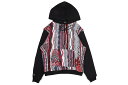 COOGI LINK FLEECE HOODY (CG-KT-069:BLACK)クージー/ニットセーター/プルオーバーフーディー/ブラック マルチカラー