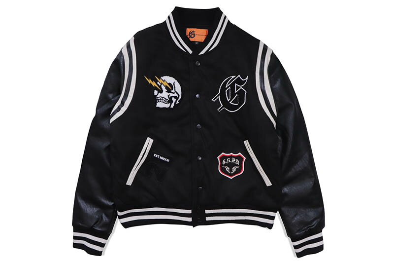 GODSPEED I.G.W.T VARSITY JACKET (BLACK)ゴッドスピード ニューヨーク/バーシティジャケット/ブラック