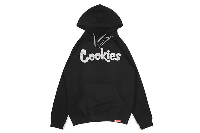 COOKIES ORIGINAL LOGO HOODIE (BLACK/SILVER) 1564H6664 CM232HFP04クッキーズ/フーディー/ブラック シルバー