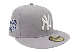 NEW ERA NEW YORK YANKEES 59FIFTY FITTED CAP (2000 WORLD SERIES CUSTOM SIDE PATCH/SKY UNDER VISOR/GREY)˥塼/եåƥåɥå/MLB/˥塼衼󥭡/졼/ĥ΢֥롼