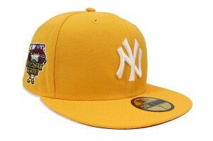 NEW ERA NEW YORK YANKEES 59FIFTY FITTED CAP (2006 ALL STAR GAME CUSTOM SIDE PATCH/SCARLET UNDER VISOR/A GOLD)ニューエラ/フィッテッドキャップ/MLB/ニューヨークヤンキース/ゴールド/ツバ裏スカーレット