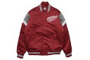 MITCHELL NESS DETROIT RED WINGS HEAVYWEIGHT SATIN JACKET (OJBF5516-DRWYYPPP:SCARLET)ミッチェル ネス/サテンジャケット/デトロイトレッドウィングス/スカーレット