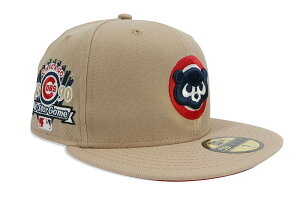 NEW ERA CHICAGO CUBS 59FIFTY FITTED CAP (1990 ALL STAR GAME CUSTOM SIDE PATCH/SCARLET UNDER VISOR/CAMEL)ニューエラ/フィッテッドキャップ/MLB/シカゴカブス/キャメル/ツバ裏スカーレット