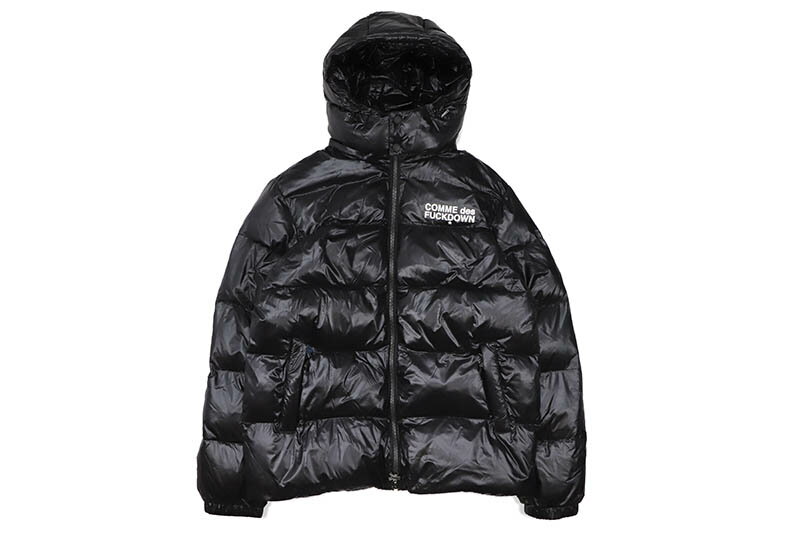 COMME DES FUCKDOWN PUFFER JACKET (762324106:BLACK)コムデスファックダウン/パファージャケット/ブラック