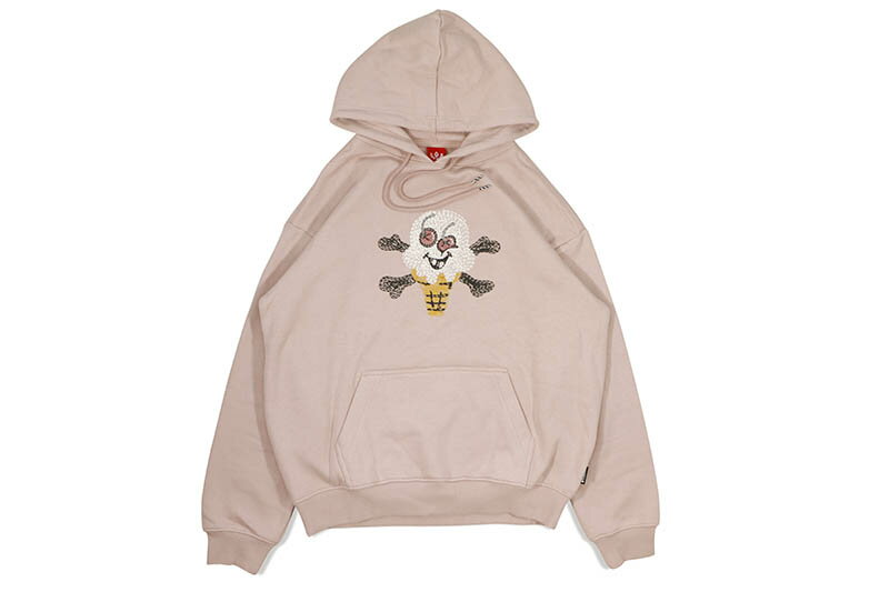 ICECREAM CROISSANT HOODIE (431-9305:ROSE SMOKE)アイスクリーム/プルオーバーフーディー/ピンク