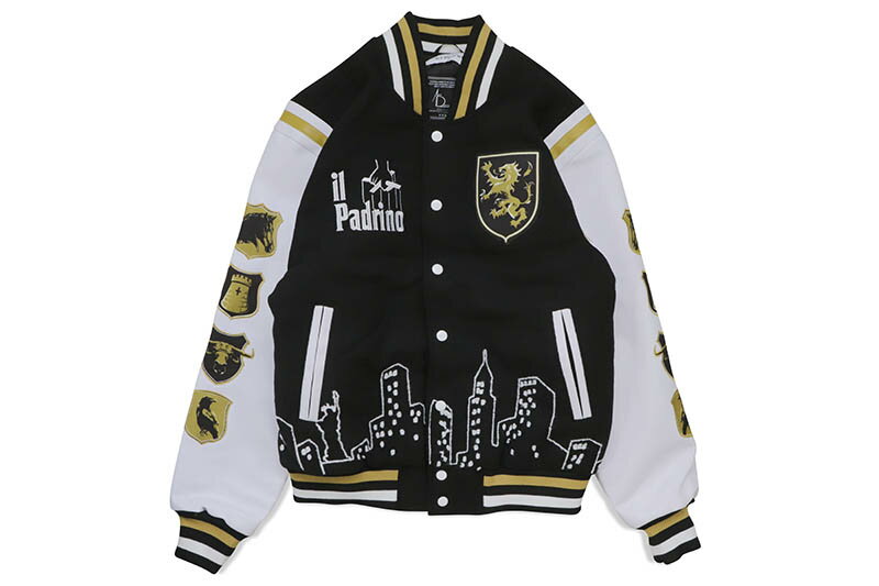 HEADGEAR CLASSICS THE GODFATHER VARSITY JACKET (HGC158-VJKT-10:BLACK)ヘッドギア—クラシックス/バーシティージャケット/ブラック