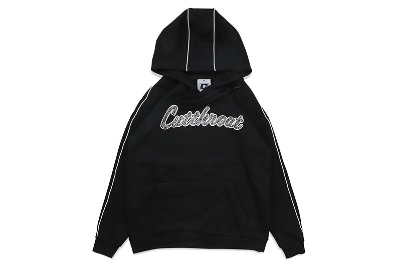 乐天商城 - CUTTHROAT RHINESTONE LOGO HOODIE (BLACK)カットスロート/プルオーバーフーディー/ブラック