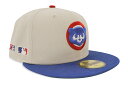 NEW ERA CHICAGO CUBS 59FIFTY FITTED CAP (MLB FARM TEAM CUSTOM PATCH/TENNESSEE SMOKIES/KELLY UNDER VISOR/STONE)j[G/tBbebhLbv/MLB/VJSJuX/Xg[/coO[