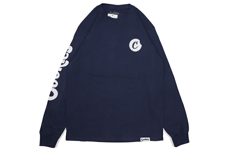 COOKIES C-BITE LOGO L/S TEE (NAVY/WHITE) CM234TLP08クッキーズ/ロングスリーブTシャツ/ネイビー ホワイト