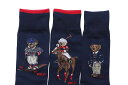 POLO RALPH LAUREN ASSORTED BEARS TROUSER SOCKS 3-PACK (899987BX:ASSORT)|t[/\bNX/C/}`J[A\[g