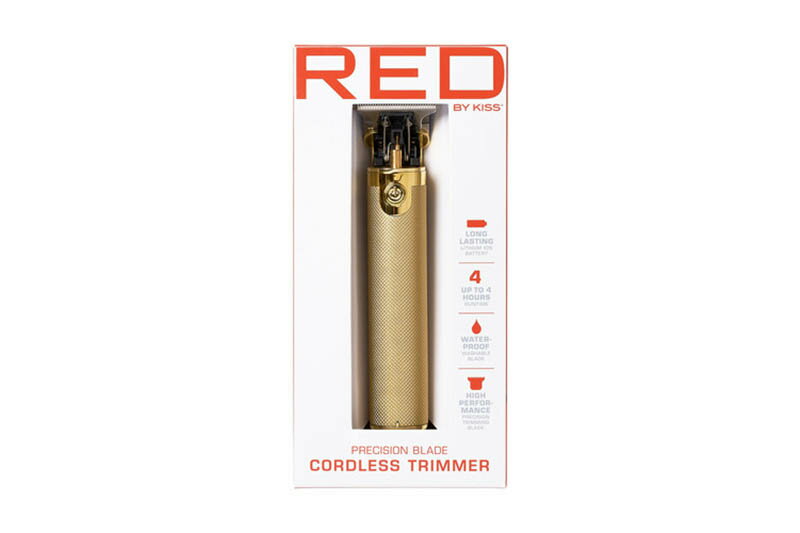 RED BY KISS PRECISION BLADE CORDLESS TRIMMER (GOLD) CT11レッドバイキス/コードレスバリカン/ウェーブヘアー/フェードカット/スキンフェード/バーバーショップ/持ち運び/充電式/ゴールド