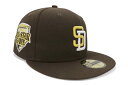 NEW ERA SAN DIEGO PADRES 59FIFTY FITTED CAP (1992 ALL STAR GAME CUSTOM SIDE PATCH/GREY UNDER VISOR/WALNUT)j[G/tBbebhLbv/MLB/TfBGSphX/EHibg/coO[