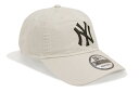 NEW ERA NEW YORK YANKEES 9TWENTY WASHED COTTON CROSS STRAP CAP (IVORY/BLACK) 13552111j[G/_hnbg/cCLbv/j[[NL[X/AC{[ubN