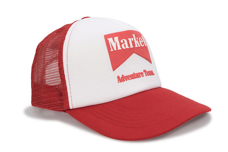 楽天GROW AROUND グロウアラウンドMARKET ADVENTURE TEAM TRUCKER HAT （RED） 390000428マーケット/トラッカーハット/レッド