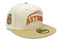 NEW ERA HOUSTON ASTROS 59FIFTY FITTED CAP (50TH ANNIVERSARY CUSTOM SIDE PATCH/GR...