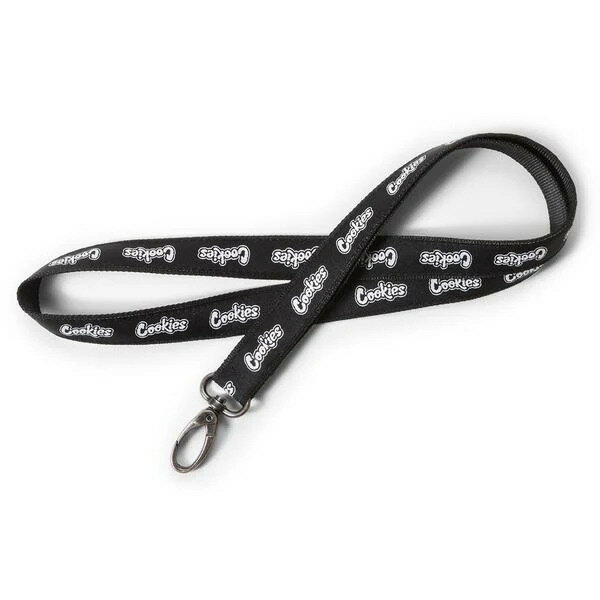 COOKIES 18" LANYARD (BLACK/WHITE) CM232ALN02クッキーズ/ランヤード/キーチェーン/キーホルダー/首かけ/ブラック ホワイト