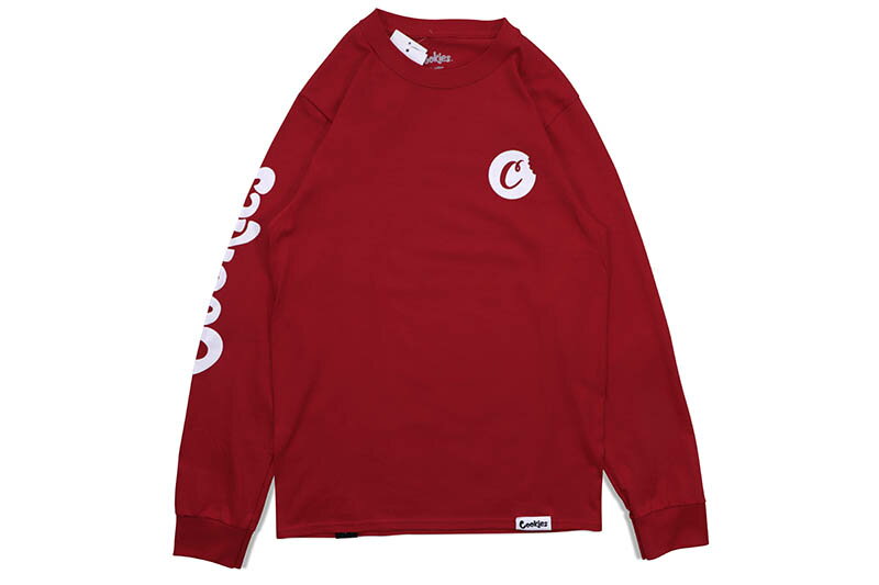 COOKIES C-BITE LOGO L/S TEE (RED/WHITE) CM234TLP08クッキーズ/ロングスリーブTシャツ/レッド ホワイト