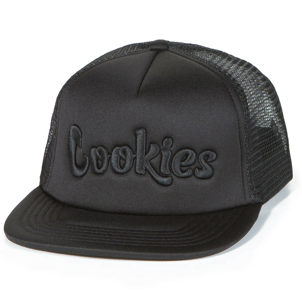 COOKIES ORIGINAL LOGO TONAL TRUCKER HAT (BLACK) CM234XTH10クッキーズ/スナップバックキャップ/ブラック