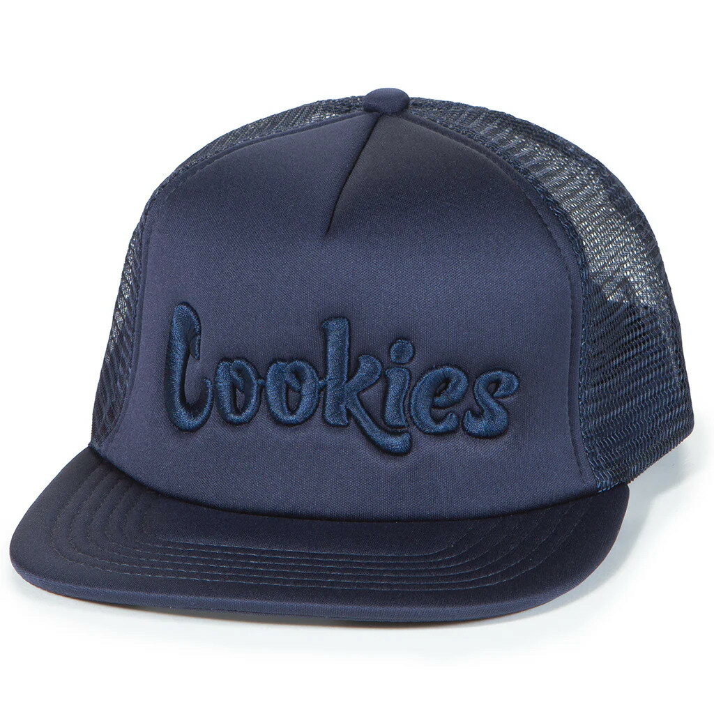 COOKIES ORIGINAL LOGO TONAL TRUCKER HAT (NAVY) CM234XTH10クッキーズ/スナップバックキャップ/ネイビー