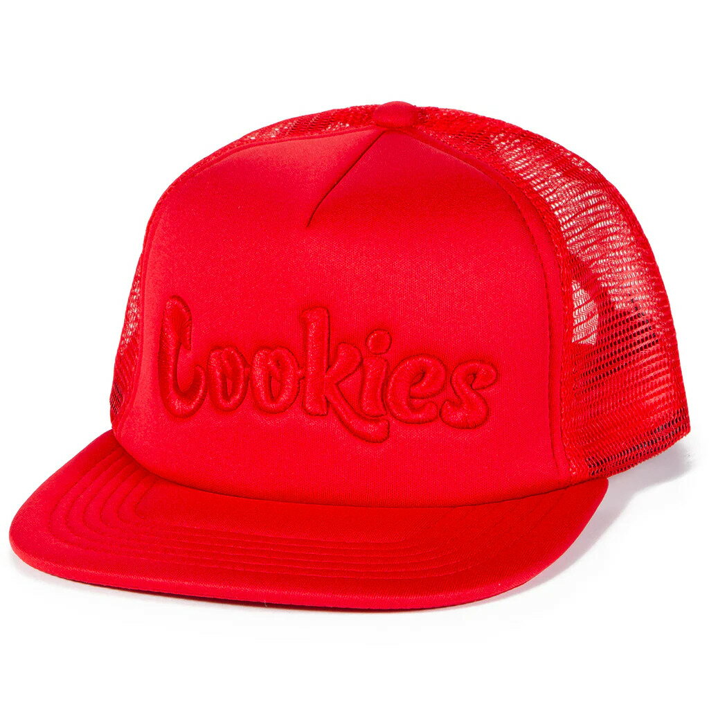 COOKIES ORIGINAL LOGO TONAL TRUCKER HAT (RED) CM234XTH10クッキーズ/スナップバックキャップ/レッド