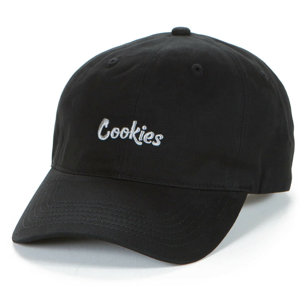 COOKIES ORIGINAL LOGO DAD CAP (BLACK/SILVER) 1564X6666 CM232XDH08クッキーズ/ダドキャップ/ツイルキャップ/ブラックシルバー