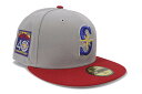 NEW ERA SEATTLE MARINERS 59FIFTY FITTED CAP (40TH ANNIVERSARY CUSTOM SIDE PATCH/...