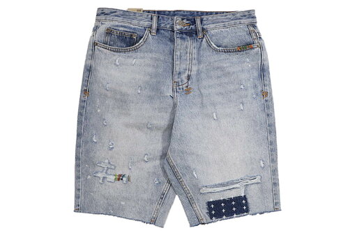 KSUBI WOLF SHORT COLOR STITCH (5000006131:098)スビ/デニムショーツ/ライトインディゴ KSUBI WOLF SHORT COLOR STITCH (5000006131:098)スビ/デニムショーツ/ライトインディゴ